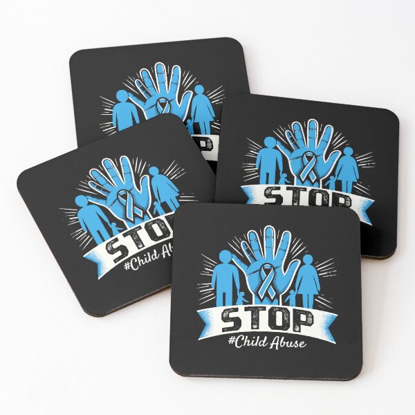 Item preview, Blue Hand Family Stop Child Abuse Prevention Month designed and sold by Dressed For  Duty.