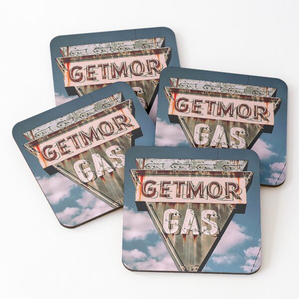Item preview, GetMor Vintage Neon Gas Station sign - retro signs designed and sold by PIXEL POP DESIGNS - Beyond the Norm!.