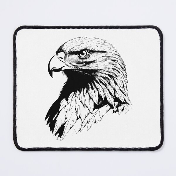 Item preview, Black And White Eagle Face designed and sold by ashutoashutosh.
