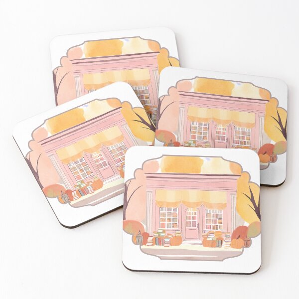 Item preview, Cozy Fall Bookstore designed and sold by Justina Designs.