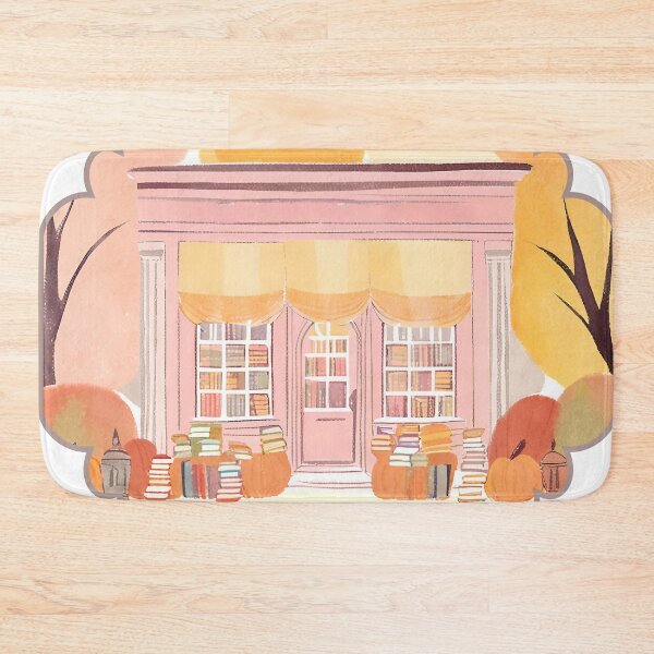 Item preview, Cozy Fall Bookstore designed and sold by Justina Designs.