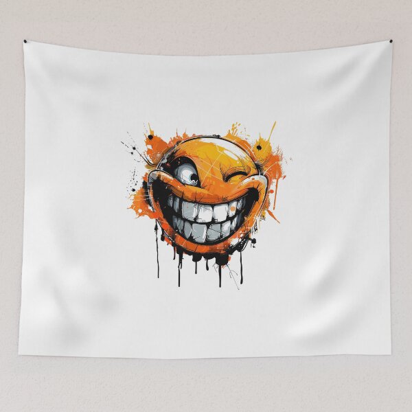 Artikelvorschau, Smiley-Gesicht SVG | Mutige Urban Art | Zwinkernde Emoticon-Illustration entworfen und verkauft von Petru&Myself.