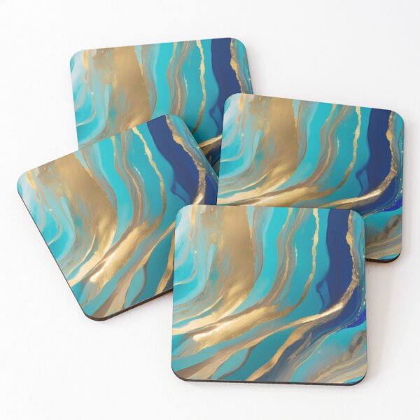Item preview, Turquoise & Blue Marble designed and sold by universewitness.
