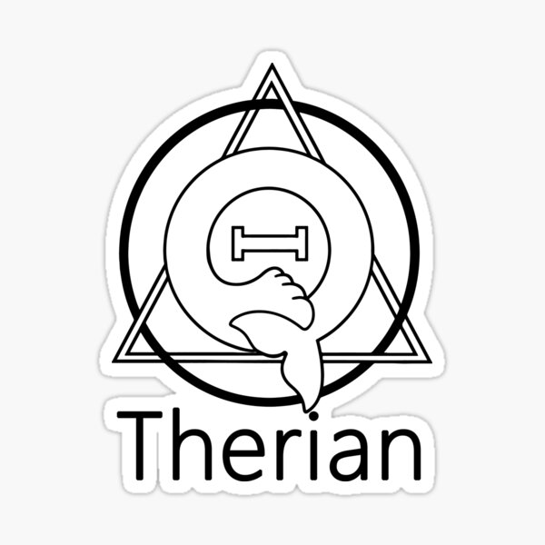 Nature Therian Symbol Sticker for Sale by arccitius