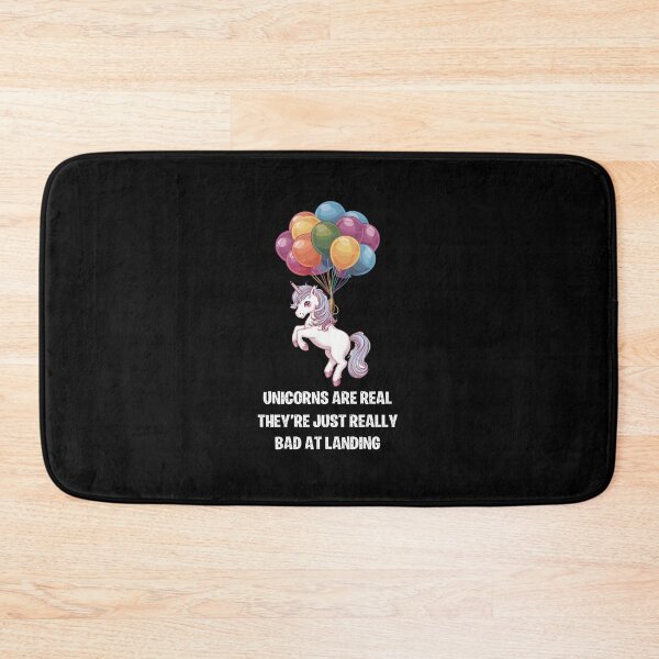 Item preview, Unicorns Are Real, They're Just Really Bad at Landing designed and sold by HeadTurningArt.