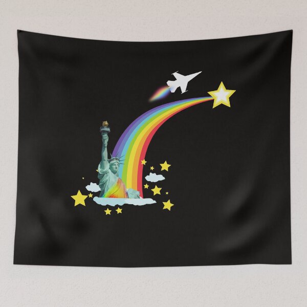 Item preview, Lady Liberty and the Rainbow Bridge: Embracing LGBTQ+ Pride designed and sold by WITCHAYA$$.