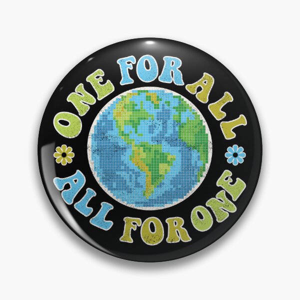 Item preview, One for all, all for one - retro designed and sold by Line2Rhyme.