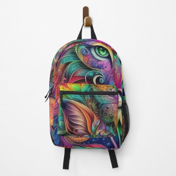 Item preview, Rainbow Psychedelic Tiger & Fantasy Butterfly designed and sold by EnchantedVista.