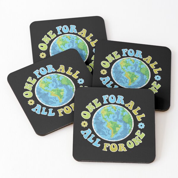 Item preview, One for all, all for one - retro designed and sold by Line2Rhyme.