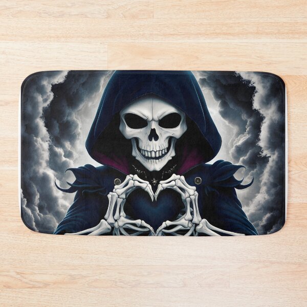 Item preview, A striking goth anime-style of a skeleton symbolizing love designed and sold by RCsDigitalArt.