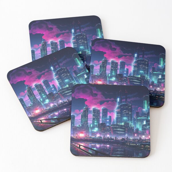 Item preview, Cyberpunk Tokyo Riverfront designed and sold by Takeda-art.