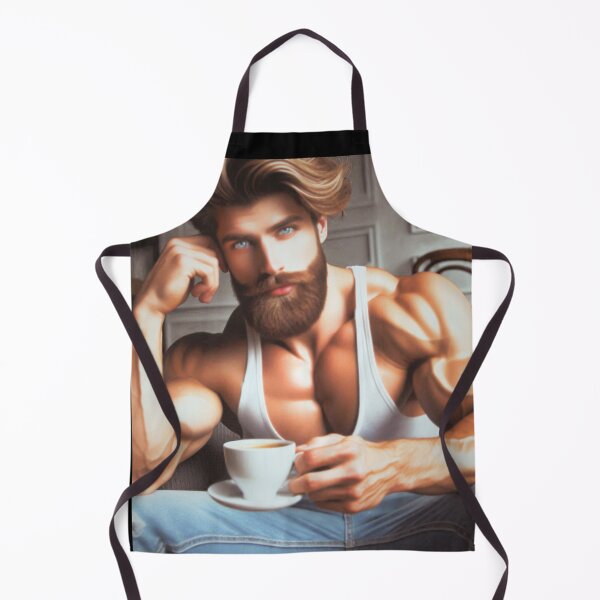 Item preview, Coffee & Muscles Gay Pride Graphic Design designed and sold by ItsAKinkThing.