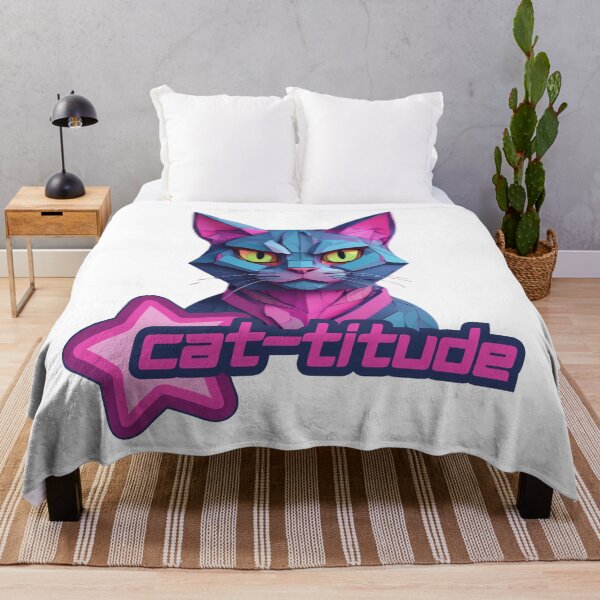 Item preview, Geometric Cat Attitude designed and sold by pUNKnown.