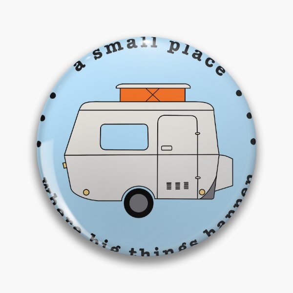 Item preview, A Small Place Where Big Things Happen Blue Background designed and sold by EribaArt.