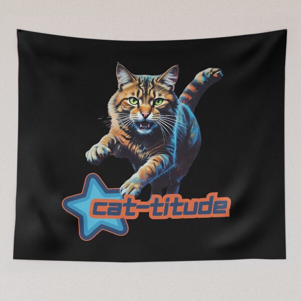 Item preview, Cat Attitude designed and sold by pUNKnown.