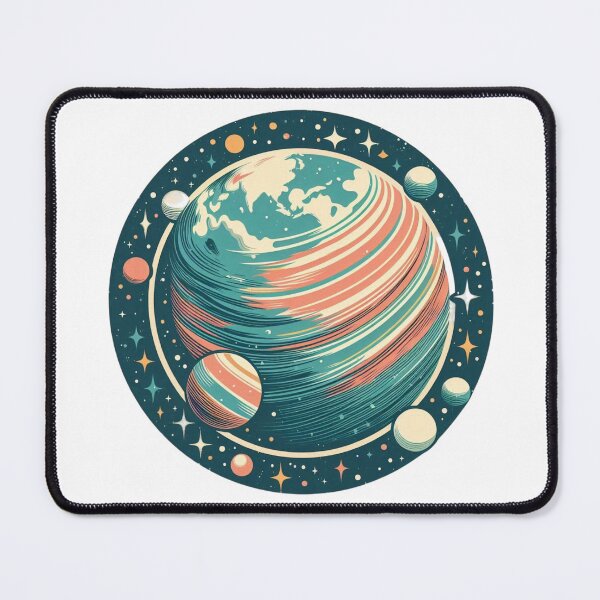 Item preview, Planet in Space (Retro) designed and sold by Bubble-Boris.