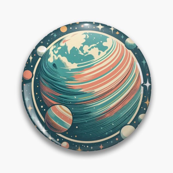 Item preview, Planet in Space (Retro) designed and sold by Bubble-Boris.