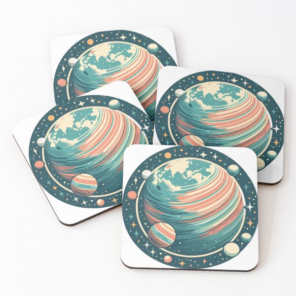 Item preview, Planet in Space (Retro) designed and sold by Bubble-Boris.