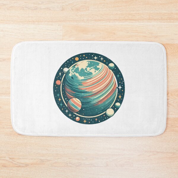 Item preview, Planet in Space (Retro) designed and sold by Bubble-Boris.