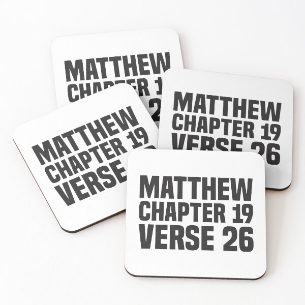 Item preview, Matthew Chapter 19 Verse 26 - Holy Bible  designed and sold by Vector-Artist.