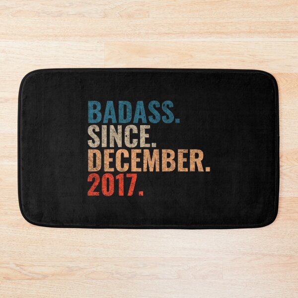 Item preview, Badass since December 2017 Vintage 2017 December birthday gift designed and sold by Teelogic.