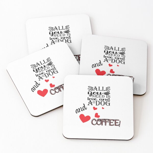 Item preview, Love, A Dog and Coffee designed and sold by Kezmich Works.