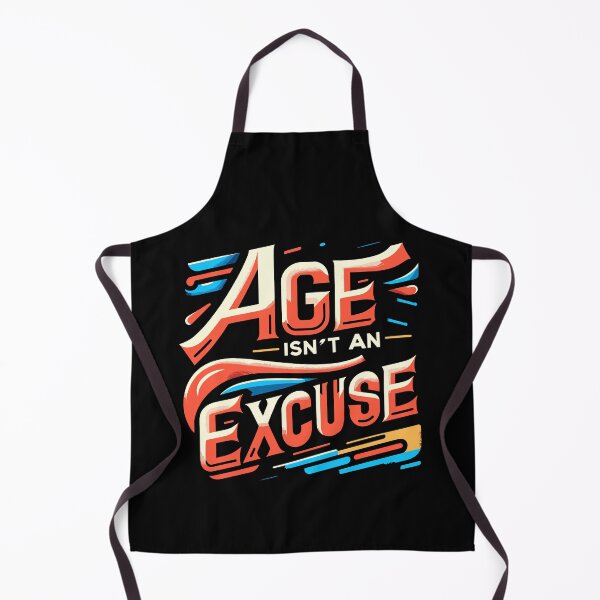 Item preview, Age Isn't An Excuse Funny Workout Fitness Motivation Quote designed and sold by Dressed For Duty.