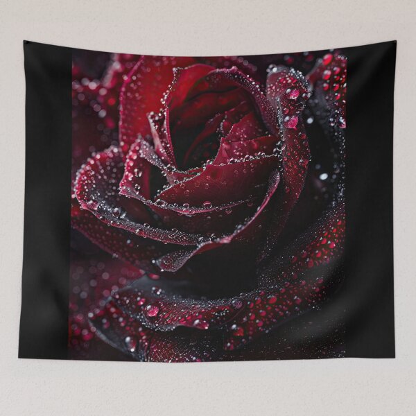 Item preview, Red Rose With Water Drops designed and sold by Jerhus.