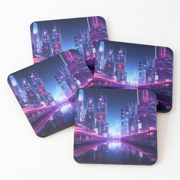 Item preview, Cyberpunk City Reflection designed and sold by Takeda-art.