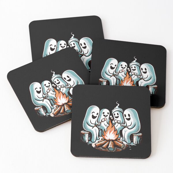 Item preview, Ghosts At Campfire Camping Site Funny Halloween designed and sold by LuminOrb.