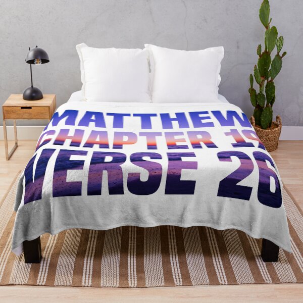 Item preview, Matthew Chapter 19 Verse 26 - Bible Quote designed and sold by Vector-Artist.