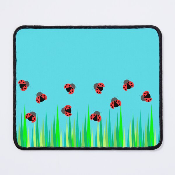 Item preview, Lady bugs flying above grass designed and sold by artdesignbysam.
