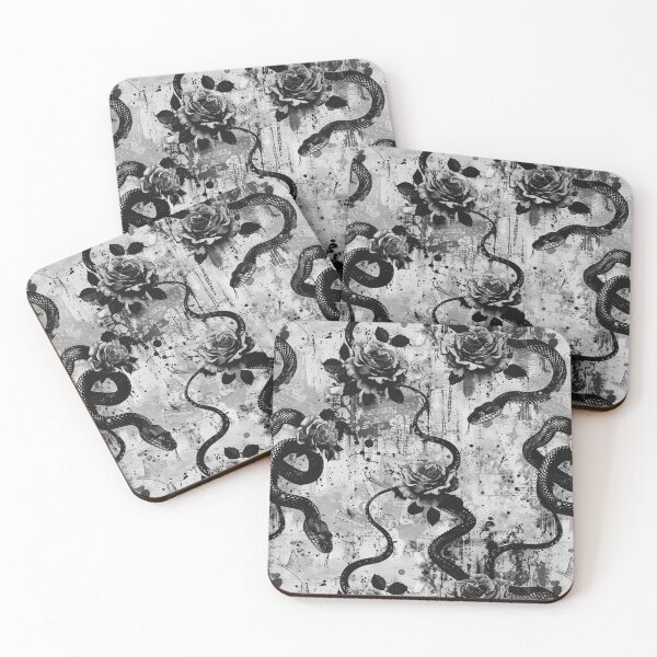 Item preview, Grunge Gothic Halloween Snakes and Roses Decadent designed and sold by AgathaZolastore.