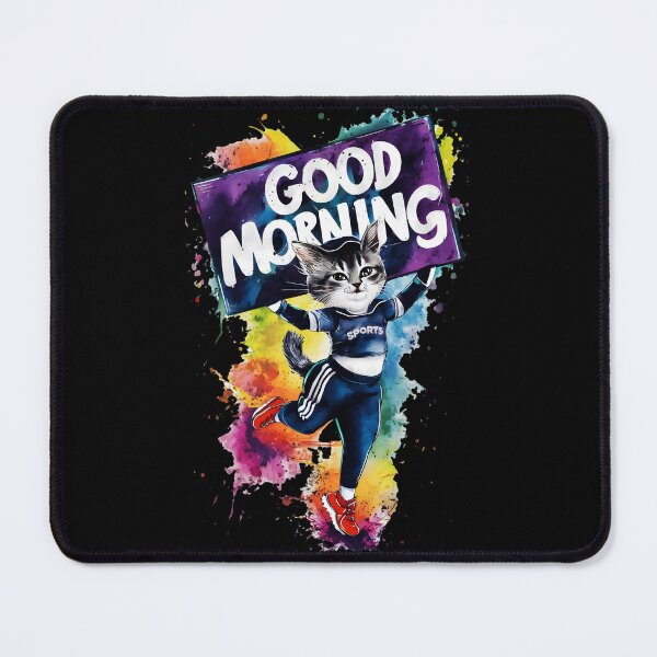 Item preview, Good Morning Cat designed and sold by AlphaTeez.