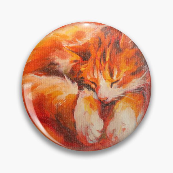 Item preview, Sleeping Tabby Painting designed and sold by Ivanka Eldé.