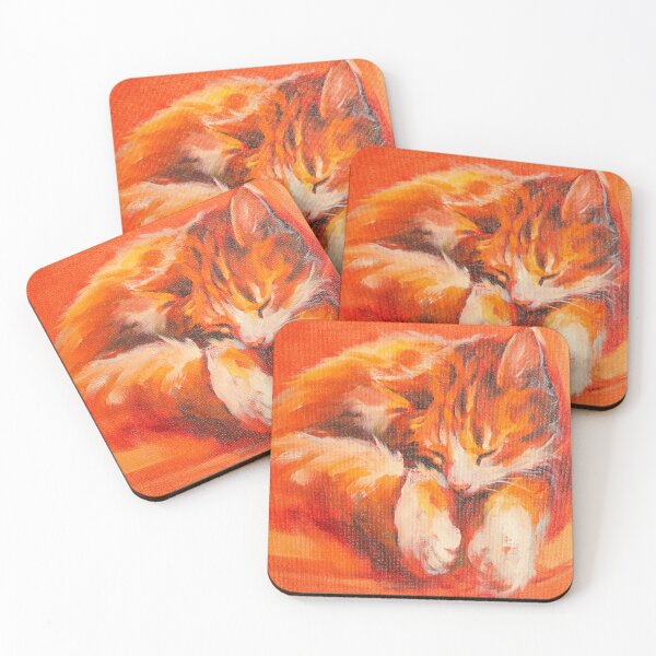 Item preview, Sleeping Tabby Painting designed and sold by Ivanka Eldé.