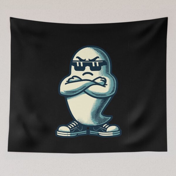 Item preview, Cool Ghost Vintage Art Style Funny Halloween Party designed and sold by LuminOrb.