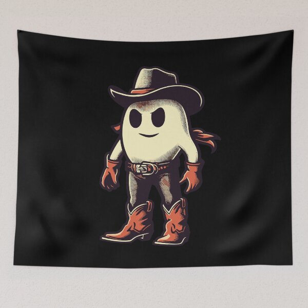 Artikelvorschau, Lustiger Cowboy Geist Halloween Kostüm entworfen und verkauft von LuminOrb.