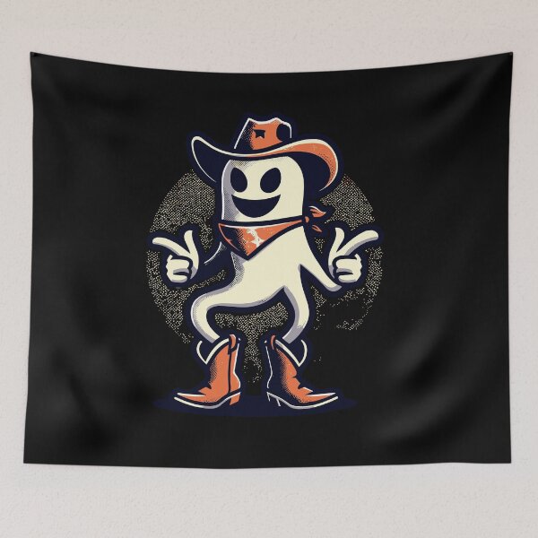 Artikelvorschau, Lustiger Cowboy Geist Halloween Kostüm Spaß entworfen und verkauft von LuminOrb.