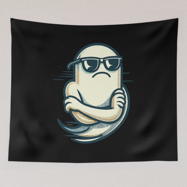 Artikelvorschau, Cool Ghost Vintage Art Style Lustige Halloween entworfen und verkauft von LuminOrb.
