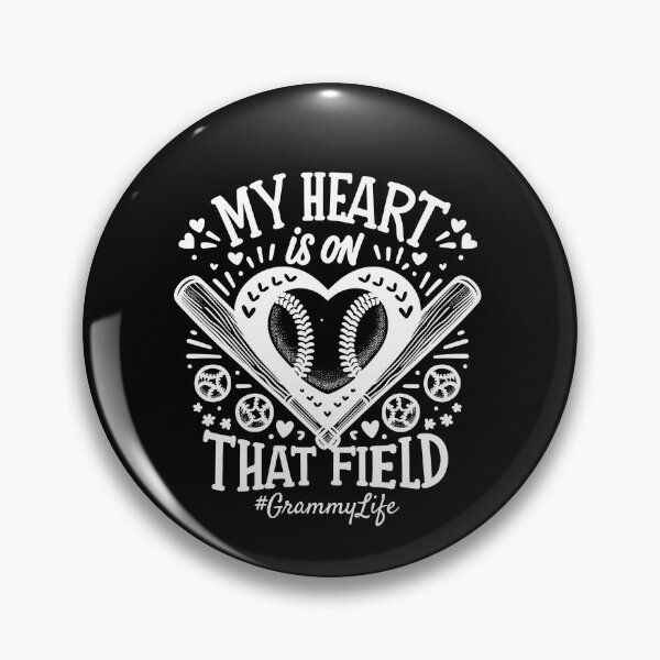 Item preview, My Heart is on That Field Baseball Softball Grammy designed and sold by Dressed For  Duty.