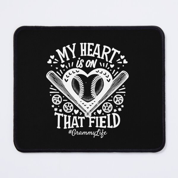 Item preview, My Heart is on That Field Baseball Softball Grammy designed and sold by Dressed For  Duty.