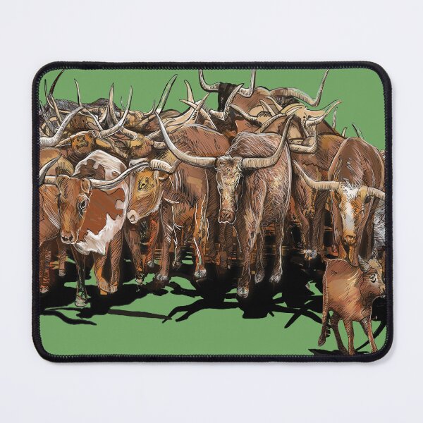 Item preview, Longhorn Steers Cattle Herd designed and sold by oz10.