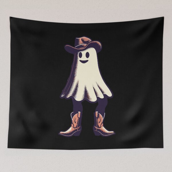 Item preview, Funny Cowboy Ghost Scary Spooky Season designed and sold by LuminOrb.