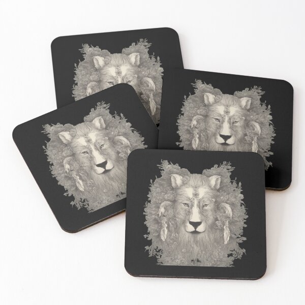 Item preview, Lion Face majestic mane is composed of delicate floral patterns and foliage designed and sold by macadolie.