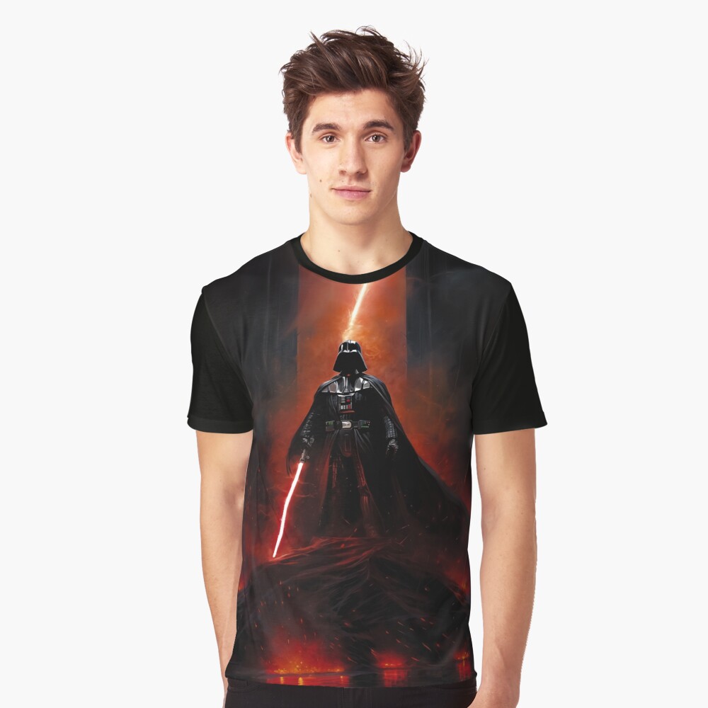 Vista previa del artículo con la obra «Camiseta gráfica», diseñado y vendido por NoobsDesign.