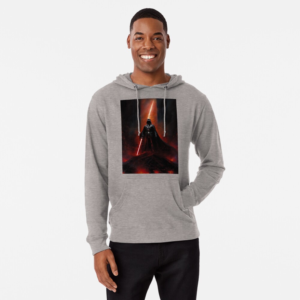 Vista previa del artículo con la obra «Sudadera ligera con capucha», diseñado y vendido por NoobsDesign.