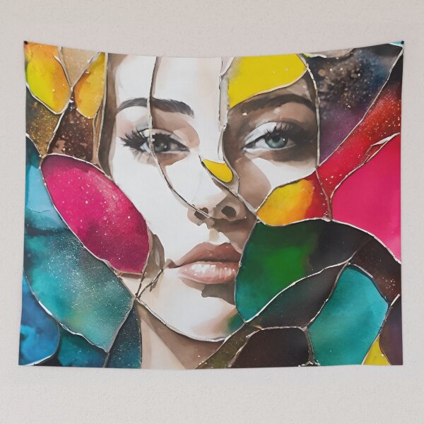 Item preview, Stained Glass Lady designed and sold by sifo2024.
