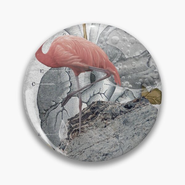 Item preview, Flamingo, rose, bubble, collage designed and sold by SarafunBerlin.