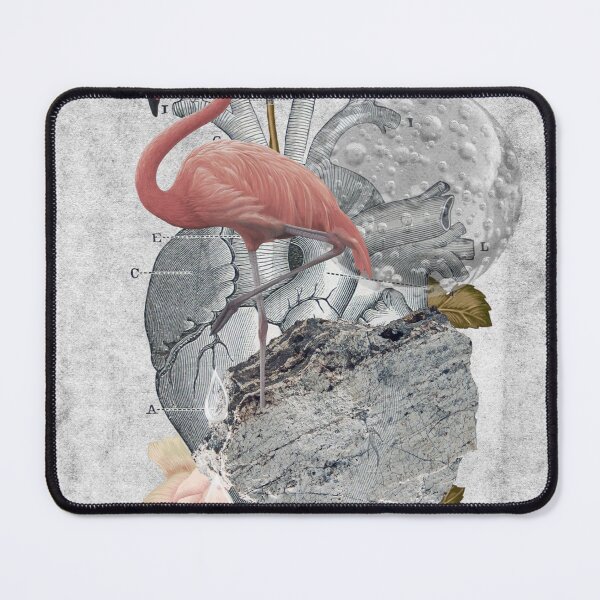 Item preview, Flamingo, rose, bubble, collage designed and sold by SarafunBerlin.